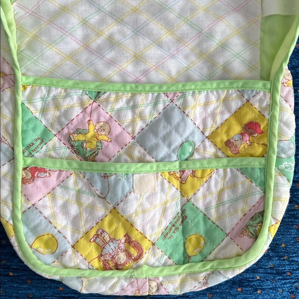 Vintage Cabbage Patch Kids Patchwork quilted diaper Bag, 1983